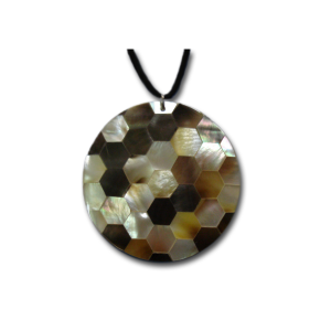 Mặt tròn ghép lục giác xác đen