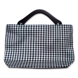 Túi xách sọc trắng đen