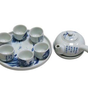 Bộ quai ngang men dong vẽ sơn thủy